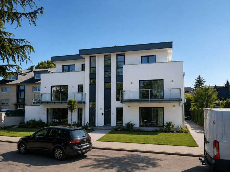 Exklusive Neubauwohnung in Bestlage von Siegburg – barrierefrei mit Balkon, Blick auf die Abtei