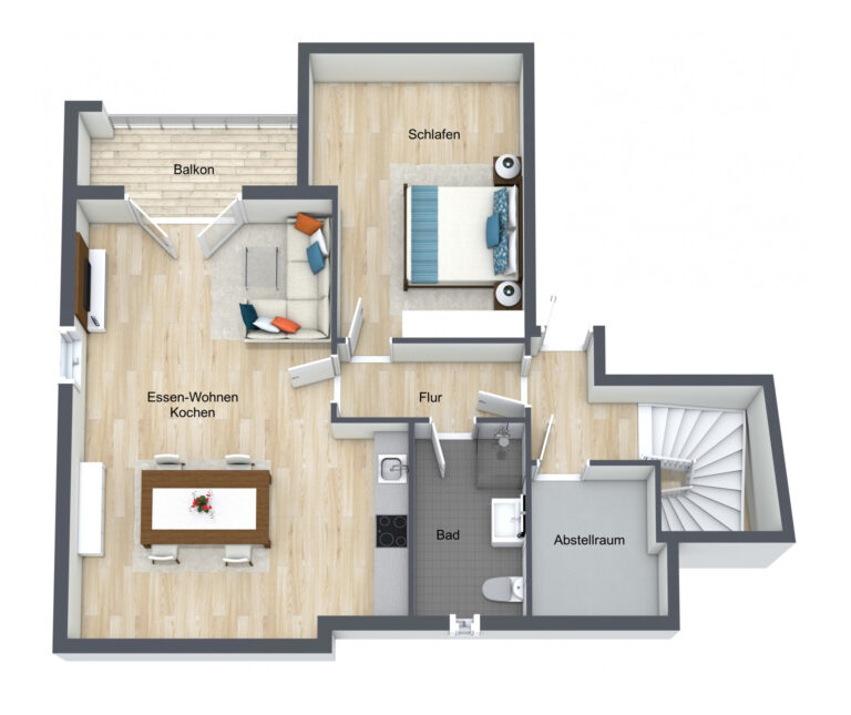 Dachgeschosswohnung mit Balkon, Stellp, traumhaftem Ausblick – ideale Kapitalanlage #5